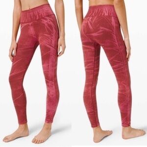 Lululemon Ebb to Street Pink Tie Dye Leggings‎ Tights 2